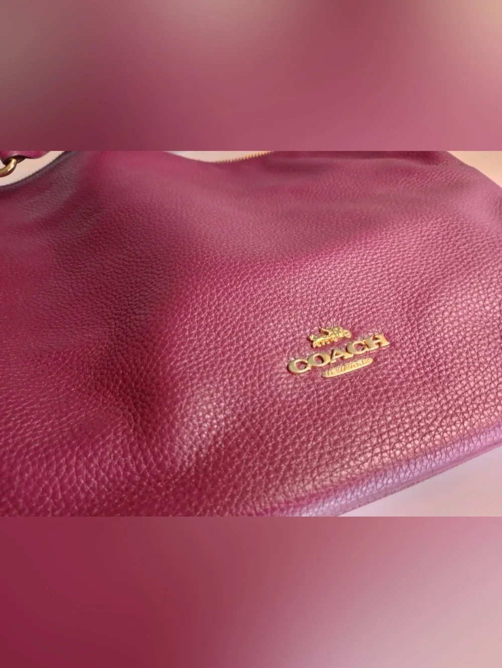 Coach Abby Duffle Maroon in EUC MSRP: $398.00 - Picture 13 of 16